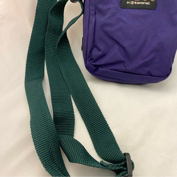 TEK By Tamrac Photo/Digital/Audio/Game Compact Padded Bag Purple Green Strap Y2K - Picture 7 of 12